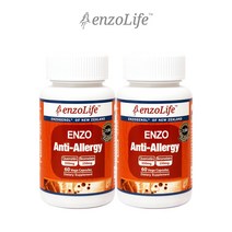 엔조라이프 안티 알러지 60정 2팩 ENZOLIFE ANTI ALLERGY 60 VEGE CAPS, 2개