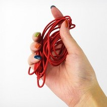 긴고무줄 둥근고무줄 헌책 포장용 고무끈 공예 만들기 부자재 레드 1P