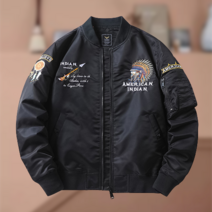 패딩 항공점퍼 블루종 자켓 아우터 자수 재킷