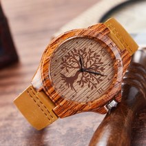 나무손목시계 중학생 중저가 커플 학생 드레스워치 100일 시계 선물 20