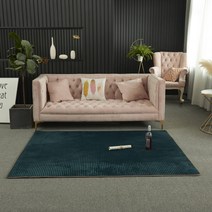 가팡 미끄럼방지 골지패턴 러그 카페트 딥블루 150*200CM