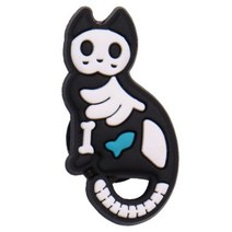 1pcs PVC 블랙 컬러 신발 액세서리 개 헤어 드라이어 사랑 정원 장식 맞는 팔찌 악어 Jibz 매력 아이 파티 선물, 은_CN