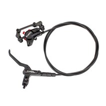 디럭스 자전거 유압 디스크 브레이크 캘리퍼스 그레이트 방열 브레이크 세트 자전거 수리 액세서리 세트 교체, 검정, 알루미늄 합금