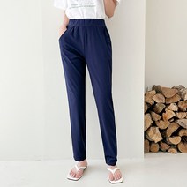 [시즌오프!!/빅사이즈~2XL] 토마토팩토리 여성용 세상편한 썸머 세미핏 스판 밴딩팬츠(2color)