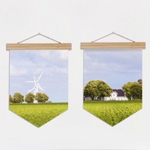 [바보사랑] gb721-우드페넌트_60CmX79Cm_고요한시골풍경, 타입선택:2.집, 상세 설명 참조
