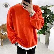모룸 밑단조절 스트링 박스 오버핏 기본 쭈리 맨투맨티셔츠 맨투맨