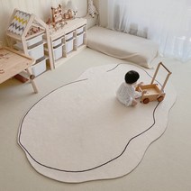 불규칙한 북유럽 스타일 거실 매트 카펫 러그 침실 침대 옆 이형 소파 커피 테이블 바닥 입구 현관