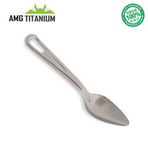 AMG캠핑 에이엠지티타늄 스푼 숟가락 수저 티탄 캠핑용품 백패킹 등산용품 AMG TITANIUM, 여성스푼