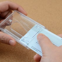 사원증제작 케이스 아크릴 명찰 목걸이 양면형가로, 기본, 양면형 세로