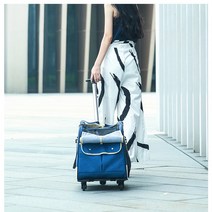 강아지 고양이 캐리어 바퀴달린 켄넬 이동가방 에이치바이몰, Blue