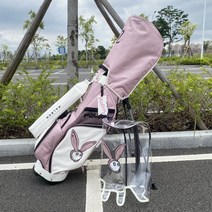 남성과 여성을위한 새로운 뜨거운 판매 골프 가방 가방 가방 공 가방 클럽 가방 경량 볼 홀드 휴대용 볼 헤드 백, 핑크, 1개