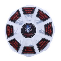 41QA 48 개대 Pre Built Coils RTA 플랫 트위스트 퓨즈 클랩 톤 쿼드 하이브 외계인, 01 Silver