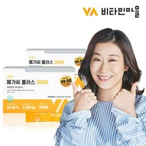 비타민마을 메가씨 플러스 3000 비타민C 분말스틱 90포 x 2박스, 270g, 2개