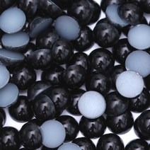 저스트씨 ZOTOONE-진주 손톱 장식 핸드폰 아이언 DIY 플랫백 매니큐어 진주 페르시 아플리케 옷 스티커 납유리 1000 개, [08] 10mm, [01] 1000Pcs, [03] Black