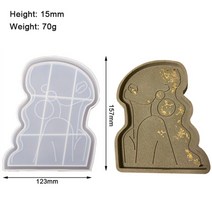 도자기공예 도자기트레이 실리콘몰드 diy girl mannequin tray silicon mold for gypsum and concrete girl 바디 접시 금형 접시, a-03