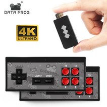 y2 4k hdmi 호환 비디오 게임 콘솔 568 클래식 내장 미니 레트로 무선 컨트롤러 출력 듀얼 플레이어, Black