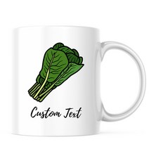 콜라드 그린 Collard greens 좋아하는 사람을 위한 특별한 선물 머그잔 머그컵 음식 야채 과일, 한글폰트2번