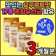락토바실러스 플랜타룸 김치 가세리 애시도필러스 모유 카세이 LGG 요구르트맛 유산균 프락토올리고당 비타민B 함유 30대 40대 50대 중 장년 부모님 선물 추천 3개월 분