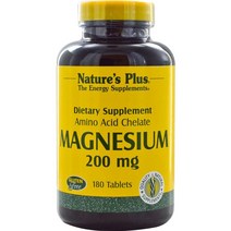 NaturesPlus 마그네슘 아미노산 200mg 180정 Bone Support