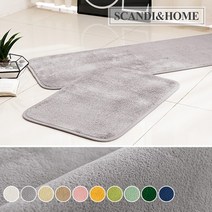 크레용 99.9% 항균 발매트 40x60 2매 10colors, 01_크림