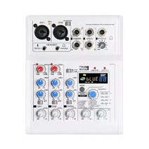 믹싱 사운드믹서 음향믹서기Manz-E4 E7 미니 4 6 A4 A6 채널 사운드 카드 믹서 USB 콘솔 DJ 가라오케 스마, 01 E4 EU Plug