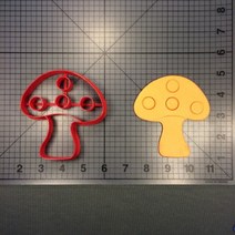 김펀칭기 김펀치 야채 시리즈 귀여운 버섯 집 모양 스팀 빵 쿠키 커터 케이크 퐁당 장식 금형 3D 인쇄 PLA, 09 mushroom 2 inch