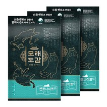 모래도감 벤토나이트 일반입자 6kgx3봉 고양이 모래, 없음