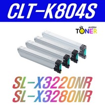 삼성 CLT-K804S SL-X3220NR X3280NR C804S M804S Y804S 재생, 1개, CLT-Y804S 노랑 완제품(15000매)