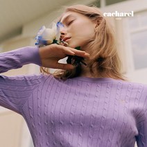 [런칭가79 900원] 까사렐 23FW 자수 케이블 긴팔 니트 4종