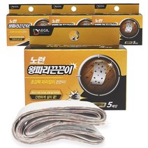 파리잡이 트랩 5개입 노런 왕파리 잡는 초강력 끈끈이 천장 부착형, 4box