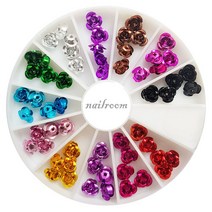 NAILROOM 네일 라인스톤세트 네일스톤세트 네일세트, 1개, [no. 120]  메탈장미 스톤세트