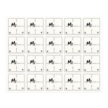 1+1 타일카페트용 테이프 20장/시공용 양면테잎 들뜸방지, 3개(1+1 X)