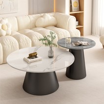 사리넨테이블 놀 사리넨식탁 이태리수입가구 원형, 이탈리안그레이+스노우마운틴화이트80+60