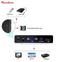 디빅스플레이어 영상플레이어 미니 풀 HD 미디어 플레이어 오토플레이 1080P USB 외장 SD U 디스크 MKV r, 02 EU Plug