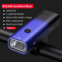 자전거캠 블랙박스 바디캠 자전거 C 타입 2000mAh, 4.RHL600 blue Type-C