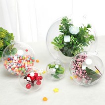 D 원형 투명공 플라스틱 투명캡슐 아크릴볼 20cm 1P, 상세페이지 참조