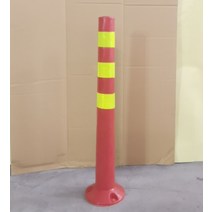 도로 통제봉 형광 신호등 충돌방지 플라스틱 기둥 경계 교통 안전, 68cm