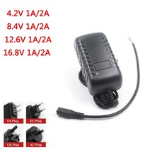 충전드릴 호환 배터리 충전기 4.2v 8.4v 12.6v 16.8v 1a 2a 어댑터 전원 공급 장치 기 deko 레이저 레벨 드라이버 드라이버 18650 리튬, 16.8v 2a, 우리를