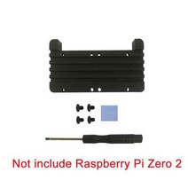 raspberry pi zero 2w pi0 2 w 알루미늄 방열판 케이스 및 이중 팬 포함, 그냥 케이스