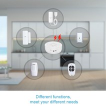 스마트홈 무선 원격 리모콘 Tuya 스마트 암 무장 해제 홈 모드 SOS 리모콘 DPK1 2 3 4 5 6 7 WiFi RF 경보, 한개옵션0