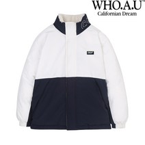후아유 [NC충장] 배색 다운 숏 패딩 WHJPA4V11U59NAVY 뉴트로 덕화이버로 포근한 필파워 600 실제착용후기 완전좋은 덕다운 점퍼