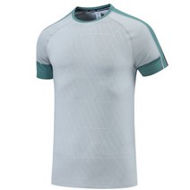 남자 반팔 높은 빠른 드라이 피트니스 훈련 운동 스판덱스 스 티 프린팅 패치 워크 저지 셔츠를