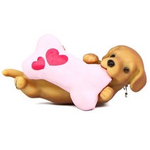 자동차 쇼바 서스펜션 펜던트 노란색 개 백미러 매력 품 인테리어 액세서리, 작은 노란 개