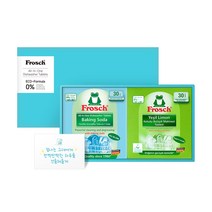 프로쉬 식기세척기 선물세트 30타블렛 x 2, 1개, 베이킹소다 + 그린레몬