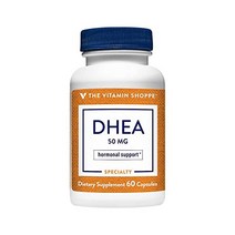 The Vitamin Shoppe DHEA 50MG Hormonal and Healthy Aging Support for Both Men Women Once Daily (60 Capsules)