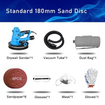 마루광택기 750W/800W 건식 벽체 샌더230V 광택기벽 연마기 연삭 휴대용 Led 가벼운 벽 퍼티 기계 샌딩기 P, 01 PTHT990A_01 EU