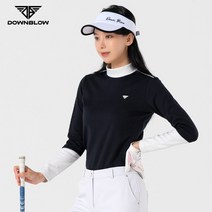 스포츠_ 다운블로우-여성 방한 스판 반폴라 티셔츠 FWLB-2101W