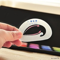 아이섀도우도우미 눈화장 눈썹틀 눈썹정리 눈썹칼, 쿠팡 BT-1type