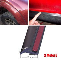 전차종립댐 에어덕트 전차종스포일러 5432m 8x10mm5x7mm t 형 고무 씰링 스트립 블랙 자동차 에지 트림 범퍼 립 사이드 스커트 자동차 씰 스트립 에어댐 립댐 프론트립, d 3m 5x7mm