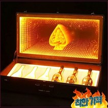 샴페인 3 병 6 에이스 스페이드 Glorifier 상자 쇼 파티 -, 1.색상ful